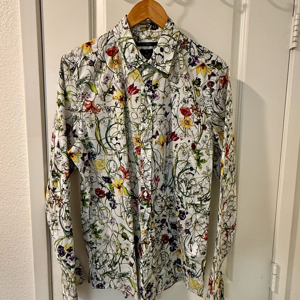 Iconic Gucci Flora Print Men’s Slim fit shirt